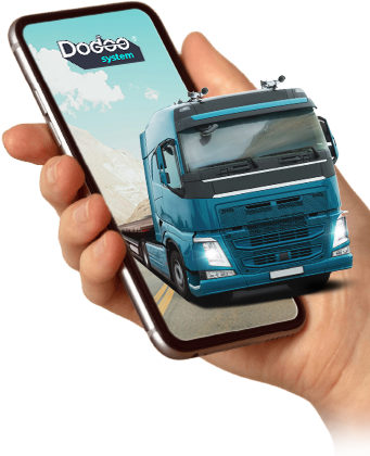 dodoo app shown on mobile phone with truck